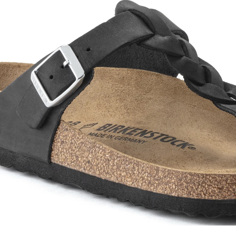 Birkenstock Gizeh Braided Black Women's Sandals - Picture 6 of 14